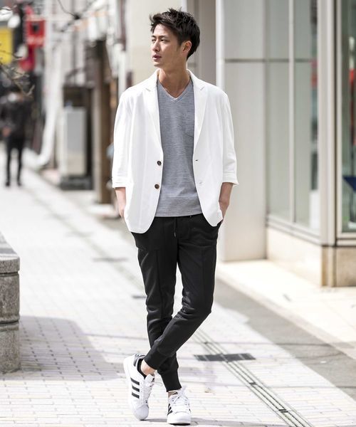 A.S.M（エーエスエム）の「ポンチジャ－ジ／スキニ－リブイ－ジ－パンツ（その他パンツ・メンズ・ブラック/杢グレー・50/48/52）」の20枚目の写真