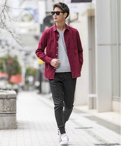 A.S.M（エーエスエム）の「ポンチジャ－ジ／スキニ－リブイ－ジ－パンツ（その他パンツ・メンズ・ブラック/杢グレー・50/48/52）」の19枚目の写真