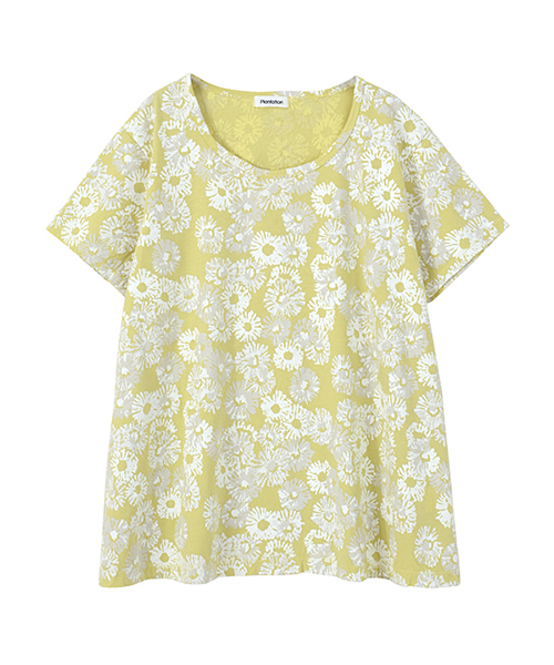 Plantation アートプリント ホワイト 半袖Tシャツ プランテーション Plantation アートプリント ホワイト 半袖Tシャツ プランテーション