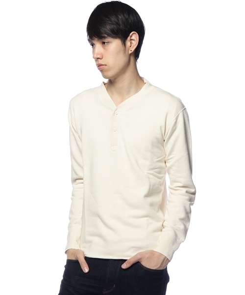 JOURNAL STANDARD（ジャーナルスタンダード）の「FJALLRAVEN V NECK HENLEY（Tシャツ/カットソー・メンズ・チャコールグレー/アイボリー・MEDIUM/SMALL）」の3枚目の写真