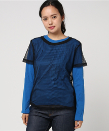 DAMMY/メッシュレイヤードロングTシャツ