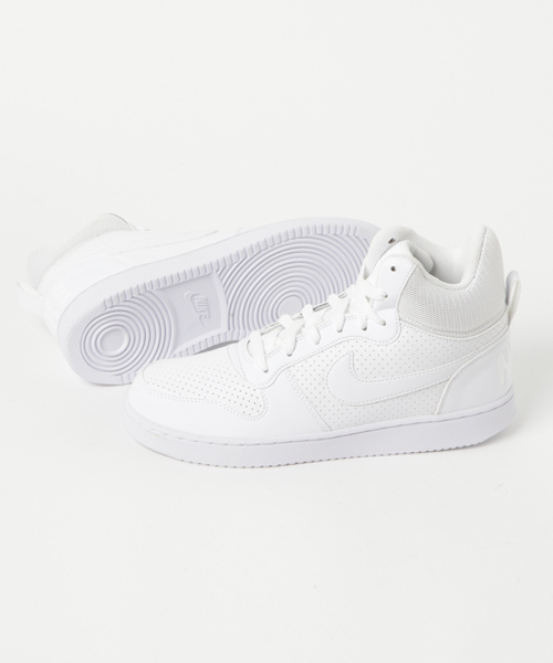 NIKE(ナイキ)の「ナイキ NIKE COURT BOROUGH MID SL 844885 111(スニーカー・メンズ・ホワイト・25.0cm/25.5cm/26.0cm/26.5cm/27.0cm/27.5cm/28.0cm)」の3枚目の写真
