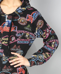 HYSTERIC GLAMOUR（ヒステリックグラマー）の「NEON CLUB総柄パーカー