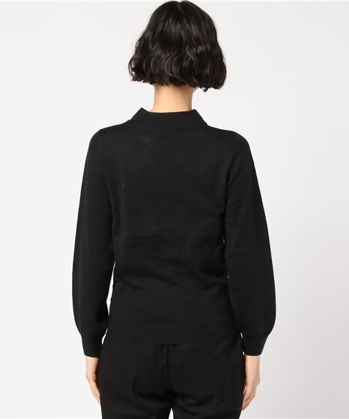 earth music&ecology（アースミュージックアンドエコロジー）の「・ビジューハイネックニットプルオーバー（ニット/セーター・レディース・ブラック/サックスブルー/ライトベージュ/ピンク/キャメル/ライトグレー・M/S）」の11枚目の写真