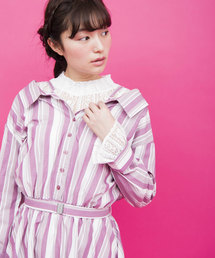 OLIVE des OLIVE（オリーブデオリーブ）の「ストライプ シャツ