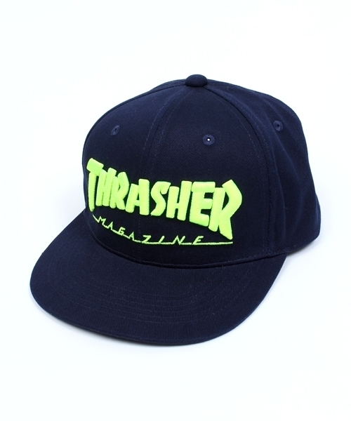 THRASHER(スラッシャー)の「WEGO/THRASHERツイルキャップ(キャップ・レディース・ブラック/ブルー/サックスブルー/ホワイト系その他/ダークグリーン/ネイビー/ピンク/レッド・FREE)」の5枚目の写真