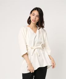 AMERICAN HOLIC | ・スキッパー5分袖リボン付ブラウス(シャツ/ブラウス)