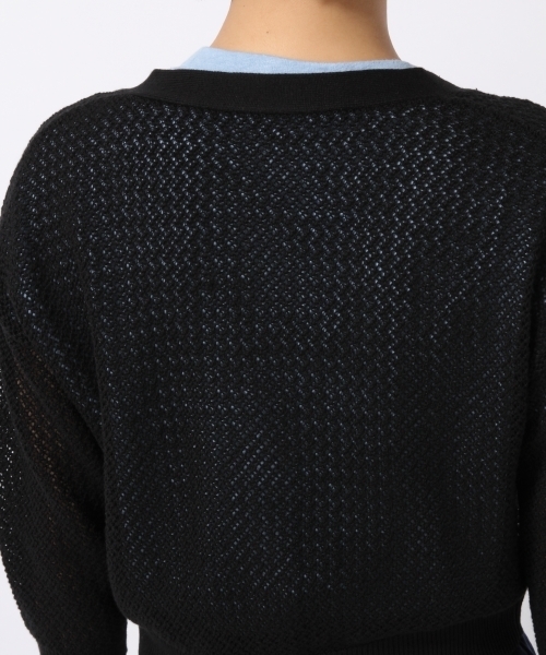 LOWRYS FARM（ローリーズファーム）の「１２Ｇスカットカーデ／７Ｓ  795299（カーディガン/ボレロ・レディース・ホワイト/ブラック/ブラウン・MEDIUM/LARGE）」の14枚目の写真