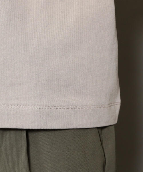 BEAUTY&YOUTH UNITED ARROWS（ビューティーアンドユースユナイテッドアローズ）の「BY クリスピーコットン 樽型 Tシャツ ◆（Tシャツ/カットソー・メンズ・ホワイト/ライトグレー/ブラック/ワイン・X-LARGE/LARGE/SMALL/MEDIUM）」の7枚目の写真