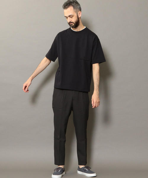 BEAUTY&YOUTH UNITED ARROWS（ビューティーアンドユースユナイテッドアローズ）の「BY クリスピーコットン 樽型 Tシャツ ◆（Tシャツ/カットソー・メンズ・ホワイト/ライトグレー/ブラック/ワイン・X-LARGE/LARGE/SMALL/MEDIUM）」の19枚目の写真