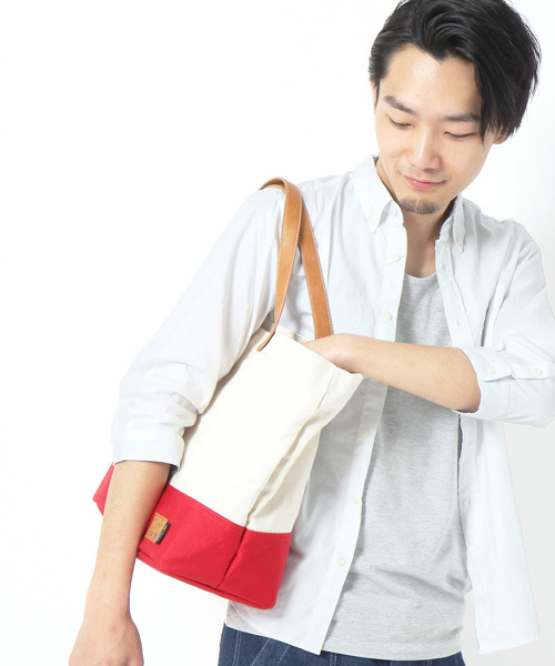 GLOBAL WORK(グローバルワーク)の「【GLOBAL WORK】コットンナイロン/2WAYトートバッグ(トートバッグ・レディース・その他2/その他3/ブルー系その他/グリーン系その他/レッド系その他/ブルー/イエロー/グリーン/その他/ネイビー/レッド・FREE)」の8枚目の写真