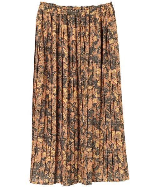 YECCA VECCA（イェッカヴェッカ）の「Ｐ．ミュルーズプリントプリーツスカート（スカート・レディース・イエロー/アイボリー・FREE）」の4枚目の写真