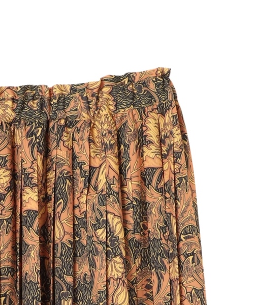 YECCA VECCA（イェッカヴェッカ）の「Ｐ．ミュルーズプリントプリーツスカート（スカート・レディース・イエロー/アイボリー・FREE）」の3枚目の写真