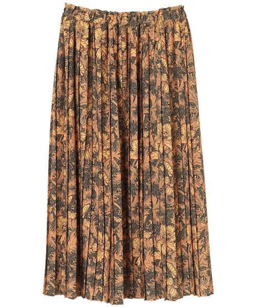 YECCA VECCA（イェッカヴェッカ）の「Ｐ．ミュルーズプリントプリーツスカート（スカート・レディース・イエロー/アイボリー・FREE）」の8枚目の写真