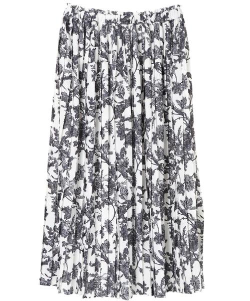 YECCA VECCA（イェッカヴェッカ）の「Ｐ．ミュルーズプリントプリーツスカート（スカート・レディース・イエロー/アイボリー・FREE）」の9枚目の写真