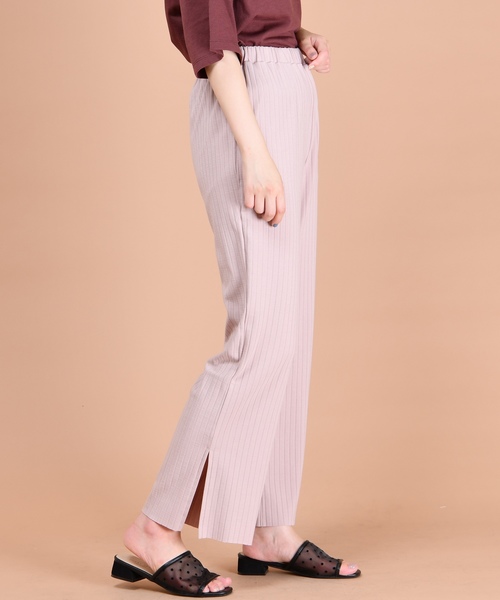 natural couture（ナチュラルクチュール）の「ワイドリブパンツ（その他パンツ・レディース・ブラック/ベージュ/アイボリー/ピンクベージュ・FREE）」の15枚目の写真