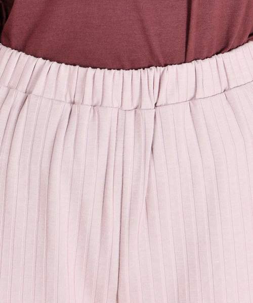 natural couture（ナチュラルクチュール）の「ワイドリブパンツ（その他パンツ・レディース・ブラック/ベージュ/アイボリー/ピンクベージュ・FREE）」の17枚目の写真