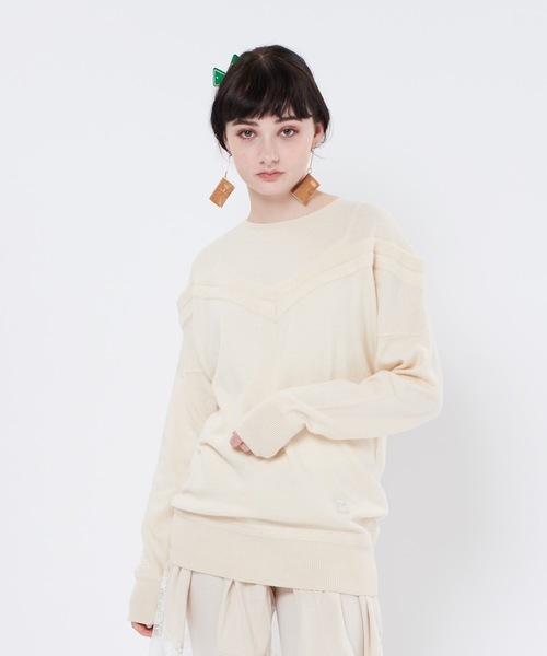 THEATRE PRODUCTS(シアタープロダクツ)の「アンゴラウールニット プルオーバー(ニット/セーター)」|アイボリー