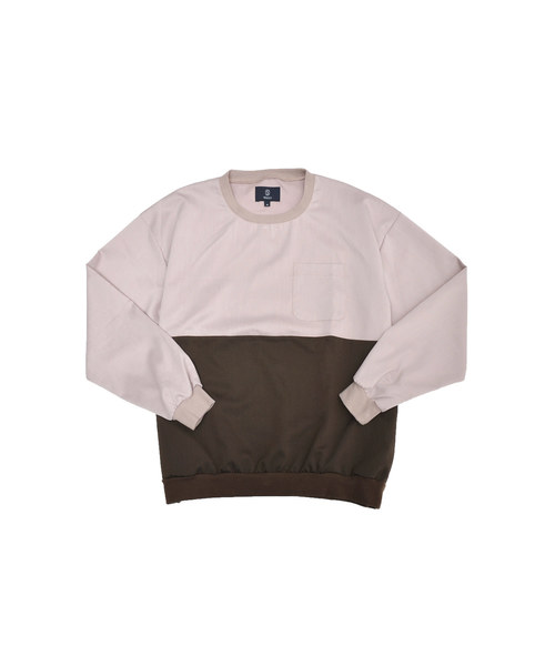 MinoriTY(マイノリティ)の「クルーネック配色プルオーバー(Tシャツ/カットソー・メンズ・ブラック/カーキ/ブラウン/ネイビー・M/L)」の9枚目の写真