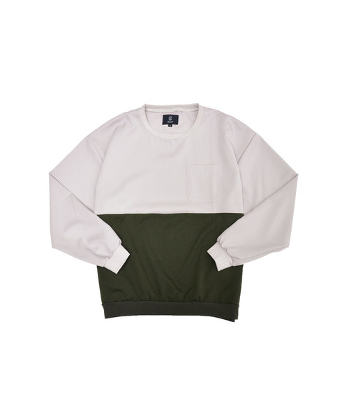 MinoriTY(マイノリティ)の「クルーネック配色プルオーバー(Tシャツ/カットソー・メンズ・ブラック/カーキ/ブラウン/ネイビー・M/L)」の11枚目の写真