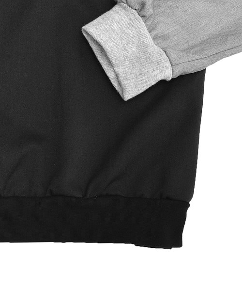 MinoriTY(マイノリティ)の「クルーネック配色プルオーバー(Tシャツ/カットソー・メンズ・ブラック/カーキ/ブラウン/ネイビー・M/L)」の6枚目の写真