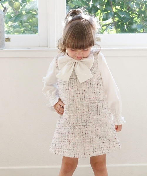 Rora（ローラ）の「マオ ツイードジャンパースカート（ジャンパースカート・キッズ・アイボリー・110cm/100cm/120cm/130cm/140cm）」の18枚目の写真