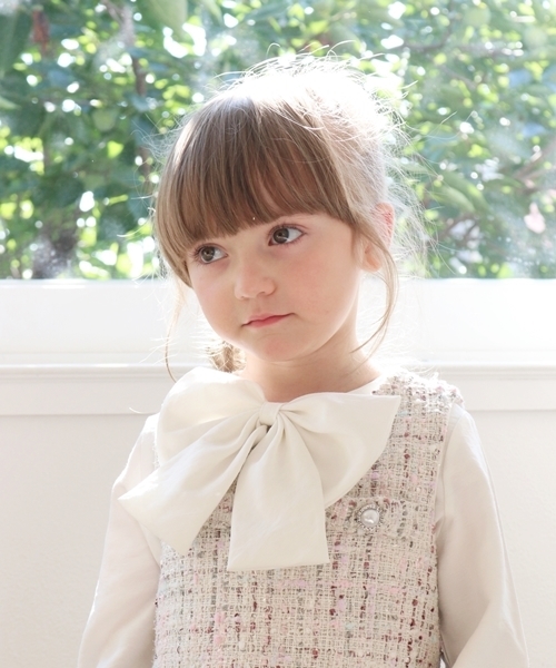 Rora（ローラ）の「マオ ツイードジャンパースカート（ジャンパースカート・キッズ・アイボリー・110cm/100cm/120cm/130cm/140cm）」の22枚目の写真
