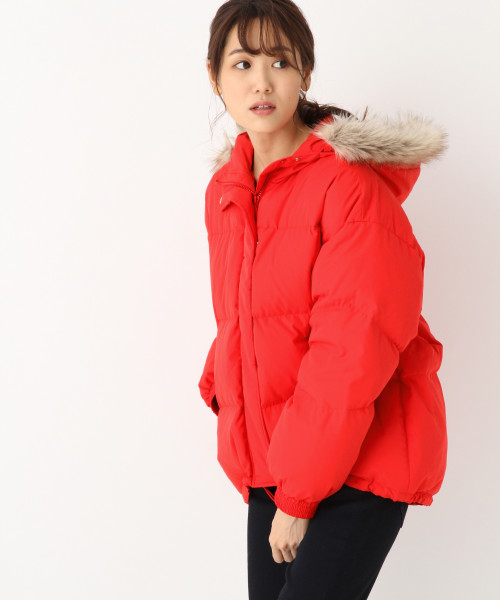 GLOBAL WORK(グローバルワーク)の「カラーダウンブルゾン/814404(ダウンジャケット/コート・レディース・ブラック/レッド/グリーン・MEDIUM/LARGE)」の20枚目の写真