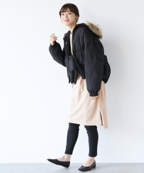 GLOBAL WORK(グローバルワーク)の「カラーダウンブルゾン/814404(ダウンジャケット/コート・レディース・ブラック/レッド/グリーン・MEDIUM/LARGE)」の18枚目の写真