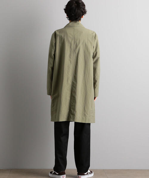 green label relaxing（グリーンレーベルリラクシング）の「CM ナイロンタッサー トレンチコート  ◆（トレンチコート・メンズ・ベージュ/オリーブ・S/M/L/XL/XS）」の3枚目の写真