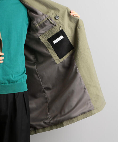 green label relaxing（グリーンレーベルリラクシング）の「CM ナイロンタッサー トレンチコート  ◆（トレンチコート・メンズ・ベージュ/オリーブ・S/M/L/XL/XS）」の10枚目の写真