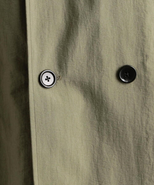 green label relaxing（グリーンレーベルリラクシング）の「CM ナイロンタッサー トレンチコート  ◆（トレンチコート・メンズ・ベージュ/オリーブ・S/M/L/XL/XS）」の11枚目の写真