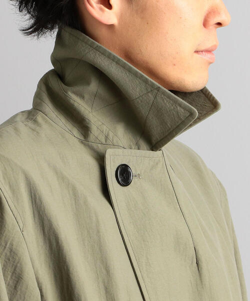 green label relaxing（グリーンレーベルリラクシング）の「CM ナイロンタッサー トレンチコート  ◆（トレンチコート・メンズ・ベージュ/オリーブ・S/M/L/XL/XS）」の12枚目の写真