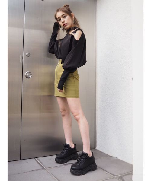 EMODA（エモダ）の「ハイバルキースニーカー（スニーカー・レディース・ホワイト/ブラック・SMALL/MEDIUM/LARGE）」の8枚目の写真