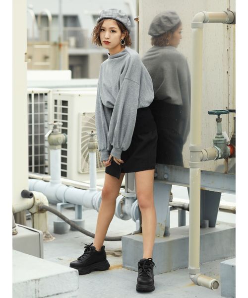 EMODA（エモダ）の「ハイバルキースニーカー（スニーカー・レディース・ホワイト/ブラック・SMALL/MEDIUM/LARGE）」の10枚目の写真