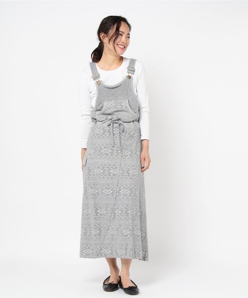 Op レディースパイルワンピース ワンピース Ocean ジャンパースカート パイル地 ワンピース Ocean Pacific オーシャンパシフィック のファッション