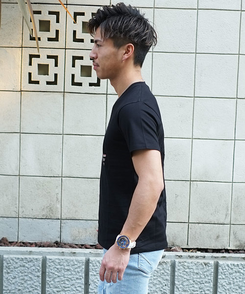 GOSTAR DE FUGA（ゴスタール ジフーガ）の「プリントメッセージ半袖Tシャツ（Tシャツ/カットソー・メンズ・ホワイト/ブラック/ライトパープル・M/L）」の8枚目の写真