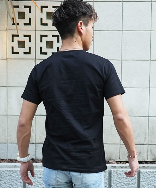 GOSTAR DE FUGA（ゴスタール ジフーガ）の「プリントメッセージ半袖Tシャツ（Tシャツ/カットソー・メンズ・ホワイト/ブラック/ライトパープル・M/L）」の6枚目の写真