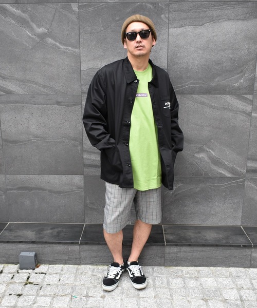 DOUBLE STEAL(ダブルスティール)の「Line Logo ハーフパンツ(その他パンツ・メンズ・チェック/ネイビー/ブラック・X-LARGE/LARGE/MEDIUM)」の3枚目の写真