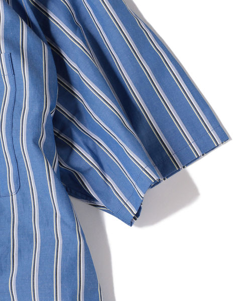 SHIPS(シップス)の「SU: レギュラーカラー ストライプ ボックス ショートスリーブ シャツ ■(シャツ/ブラウス・メンズ・オフホワイト/ブラック/ベージュ/ブルー・S/M/L)」の16枚目の写真