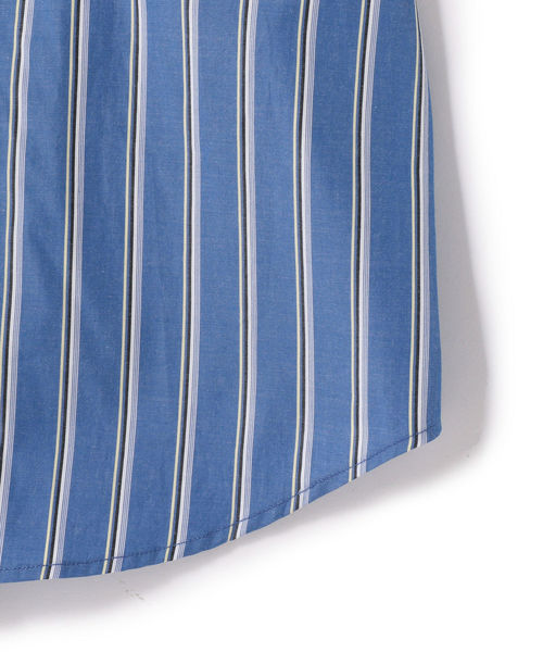 SHIPS(シップス)の「SU: レギュラーカラー ストライプ ボックス ショートスリーブ シャツ ■(シャツ/ブラウス・メンズ・オフホワイト/ブラック/ベージュ/ブルー・S/M/L)」の17枚目の写真