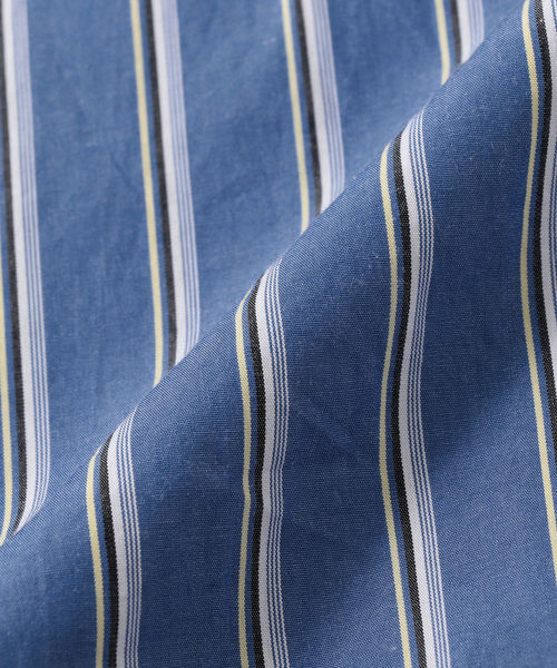 SHIPS(シップス)の「SU: レギュラーカラー ストライプ ボックス ショートスリーブ シャツ ■(シャツ/ブラウス・メンズ・オフホワイト/ブラック/ベージュ/ブルー・S/M/L)」の21枚目の写真