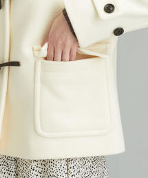 新品 green label relaxing ダッフルコート ホワイト 38 38 М グリーンレーベルリラクシング ダッフルコート Vallombrosa