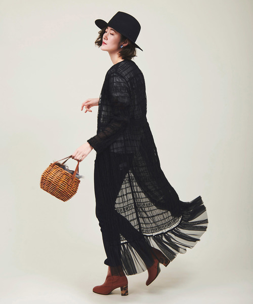 The Virgnia（ザ ヴァージニア）の「ヴィンテージレースガウンワンピース（ワンピース・レディース・ブラック/オフホワイト・FREE）」の6枚目の写真