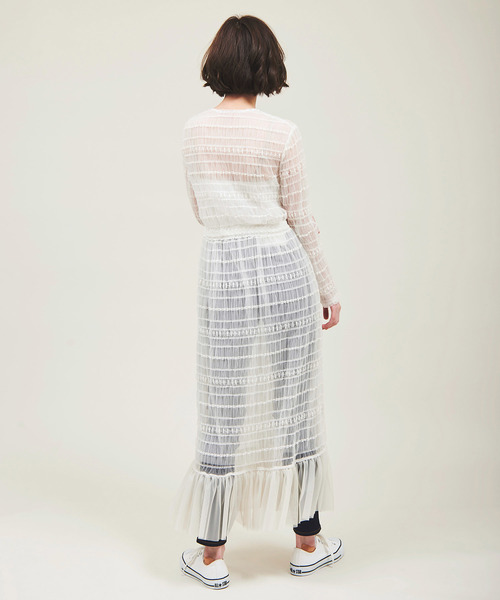 The Virgnia（ザ ヴァージニア）の「ヴィンテージレースガウンワンピース（ワンピース・レディース・ブラック/オフホワイト・FREE）」の9枚目の写真