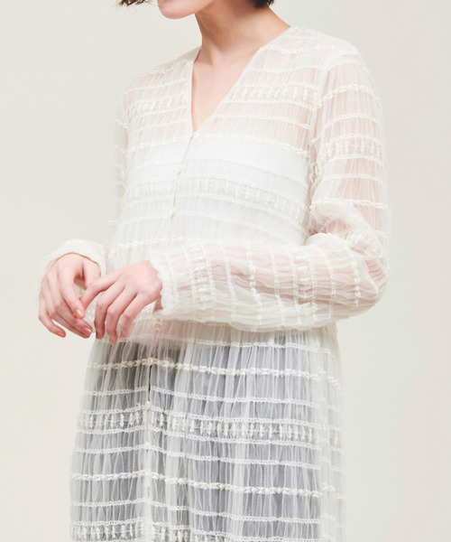 The Virgnia（ザ ヴァージニア）の「ヴィンテージレースガウンワンピース（ワンピース・レディース・ブラック/オフホワイト・FREE）」の10枚目の写真