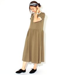 BEAMS BOY | BEAMS BOY / 切替 レース パフスリーブ ワンピース **(ワンピース)