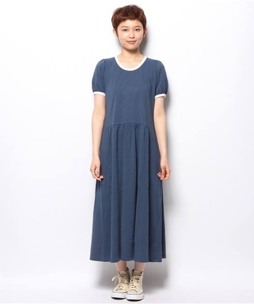 BEAMS BOY（ビームスボーイ）の「○BEAMS BOY / 切替 レース パフスリーブ ワンピース **（ワンピース・レディース・ブラウン系その他/ブルー系その他・ONE SIZE）」の6枚目の写真