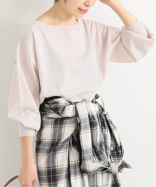 ■美品◆イエナ◆ウール100%♡デザインリブニットプルオーバー セール】ALBA デザインプルオーバー◇（ニット/セーター）｜IENA