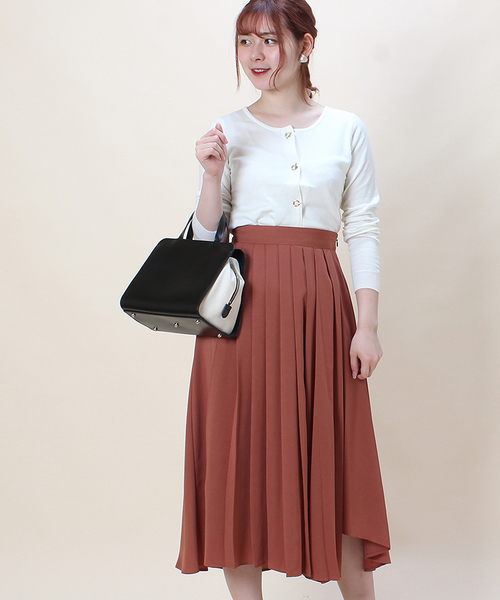 TRUDEA(トルディア)の「変形プリーツ ロングスカート(スカート・レディース・カーキ/ブラック/ブラウン/ピンク・SMALL/MEDIUM)」の19枚目の写真